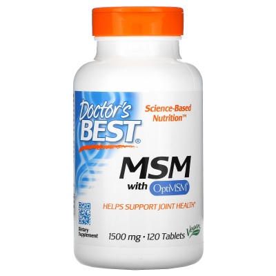 Хондропротектор Doctor’s Best МСМ с OptiMSM 1500 мг 120 таблеток