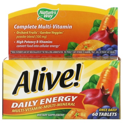 Витамины Nature's Way Alive Daily Energy Multi 60 таблеток