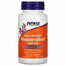 Антиоксидант NOW Extra Strength Resveratrol 350 мг 60 капсул