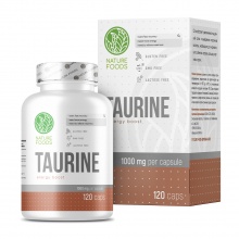 Аминокислота Nature Foods Taurine 1000 мг 120 капсул