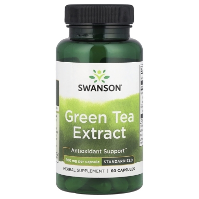 Антиоксидант Swanson Green Tea Extract  500 мг 60 капсул