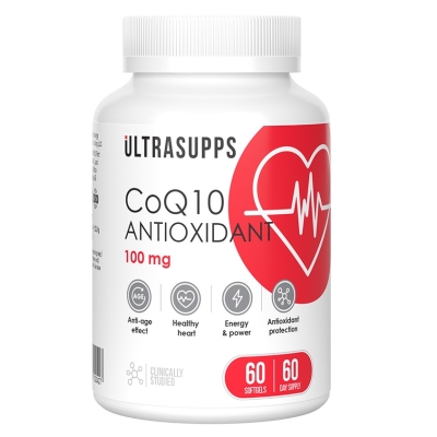 Антиоксидант UltraSupps CoQ10 60 капсул