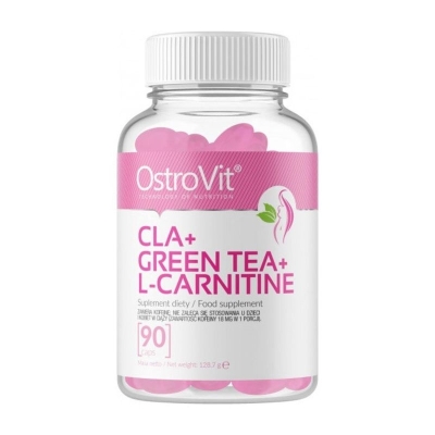 Жиросжигатель OstroVit CLA + Green Tea + L-carnitine 90 капсул