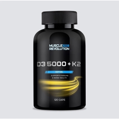 Витамины Muscle Pro Revolution Vitamin D3 5000 + K2 120 гелевых капсул