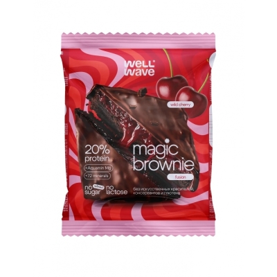 Десерт WELL WAVE Magic Brownie fusion 60 гр